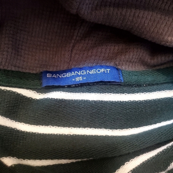 Japanese Brand BangBang Neo Fit Striped Hoodie - Picture 6 of 6